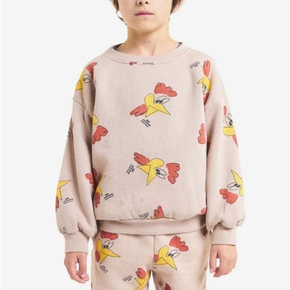 Bobo Choses Other - Bobo Choses Mr O’Clock all Over Sweatshirt Brown